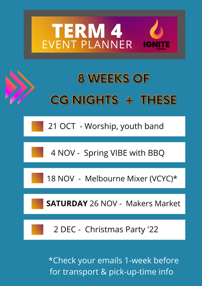 T4 ignite events planner