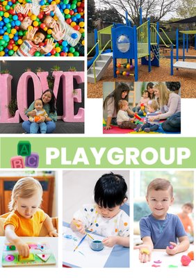 Playgroup collage w Pground